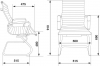 Кресло на полозьях CH-883-Low-V